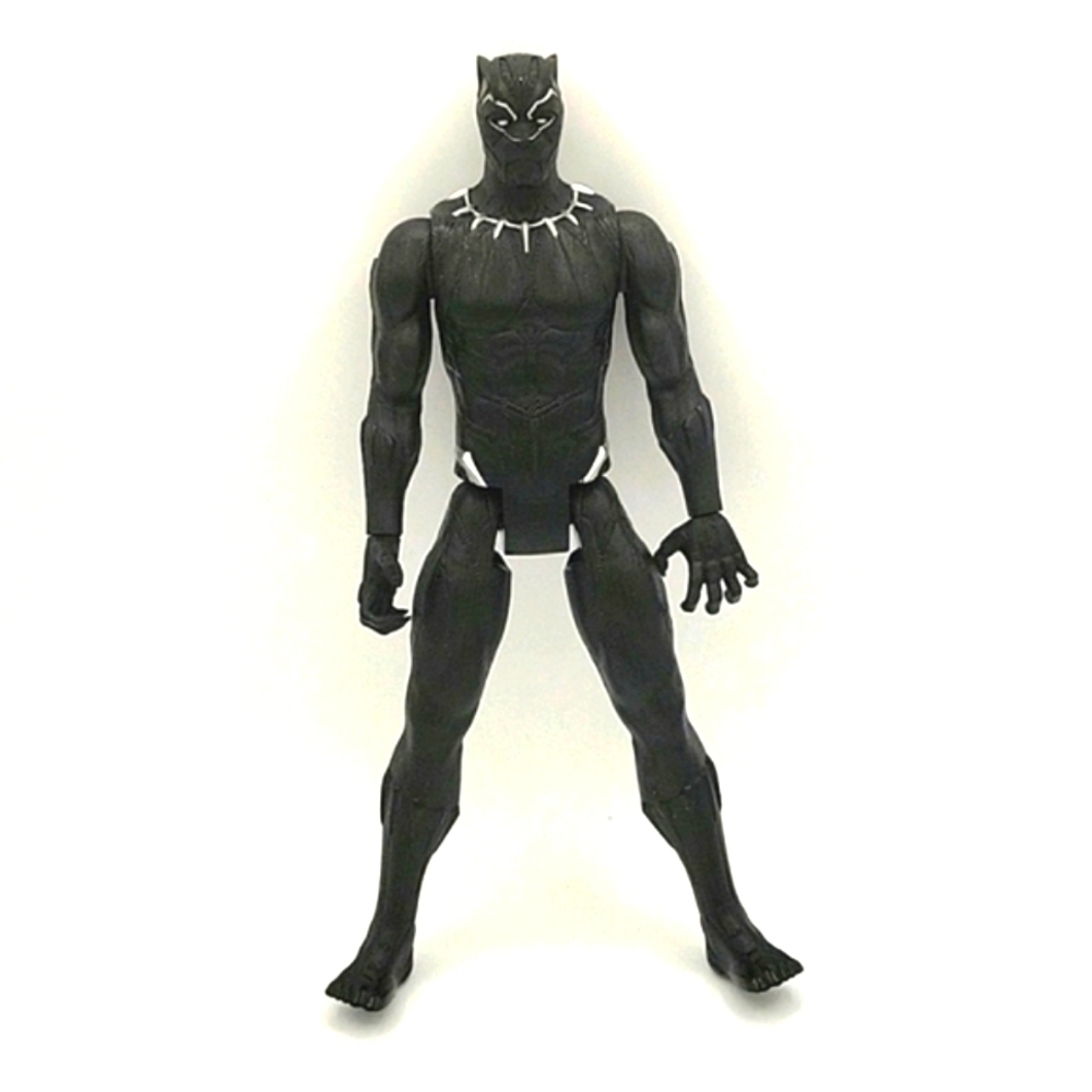 Marvel Avengers Black Panther 12” Action Figure Hasbro Black Silver